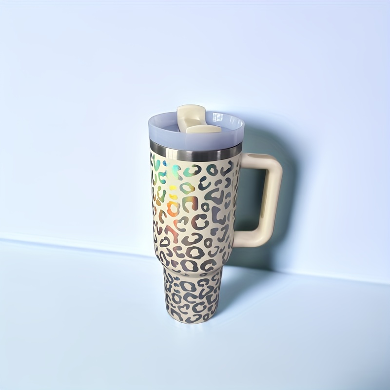 40oz 5D Leopard Print Travel Mugs with Handle