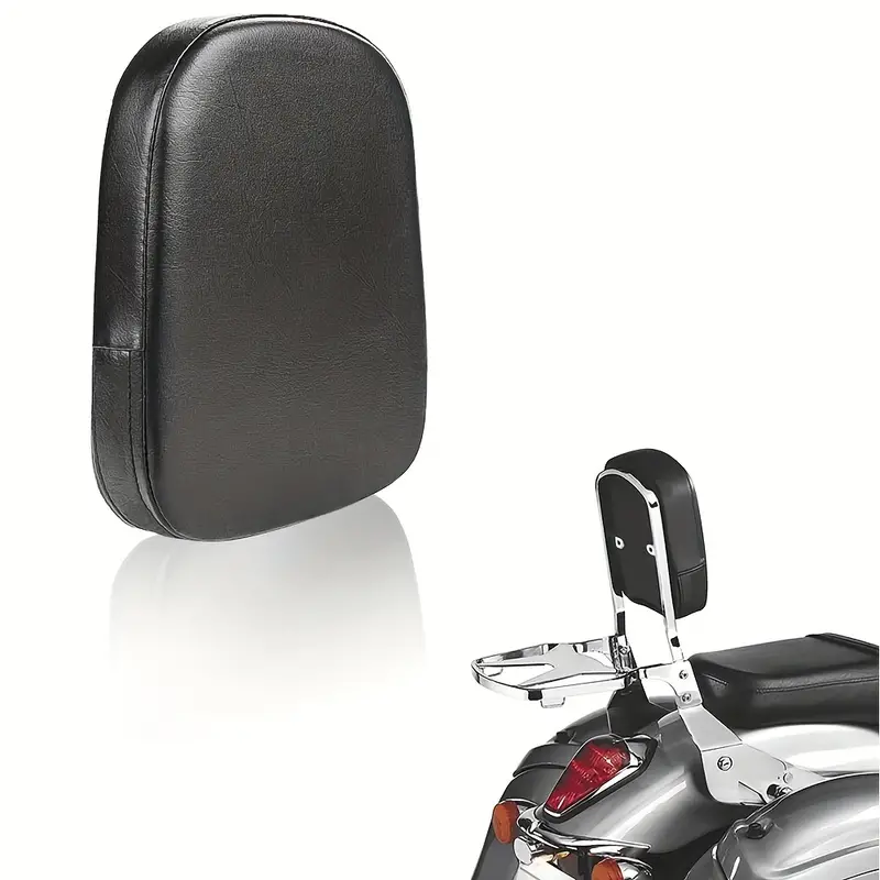 Ventouse Coussins Moto, Ventouse Siège Passager Coussin rectangulaire pour  Harley Custom Chopper-Noir