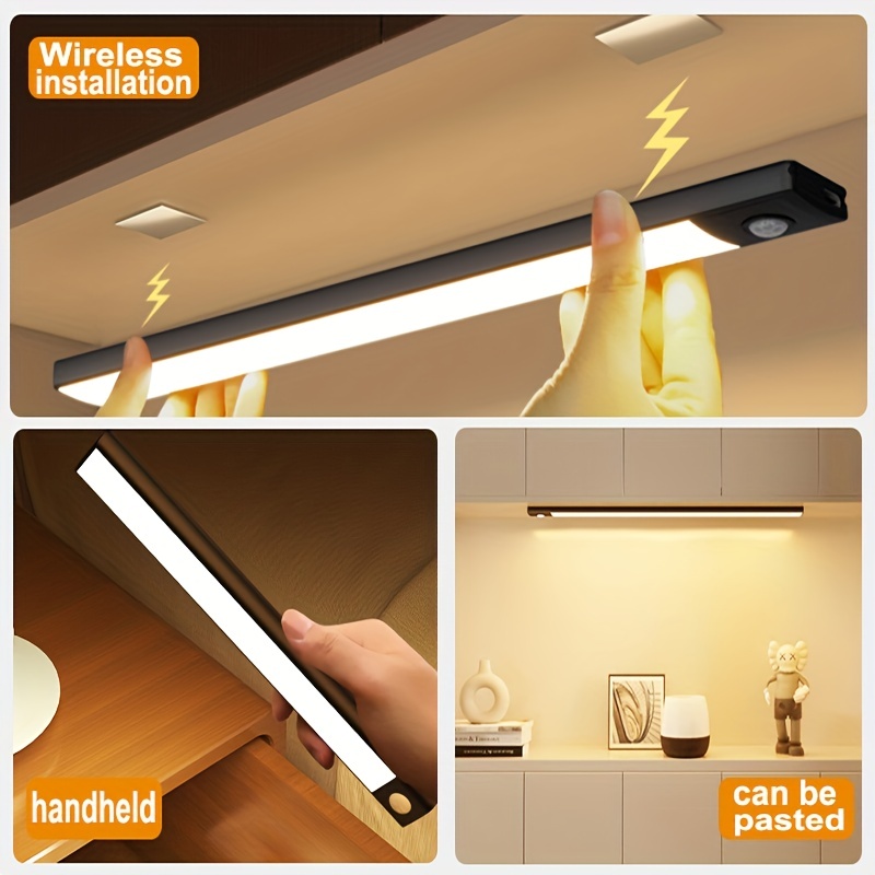 Intelligent Motion Sensor Night Light, Usb Charging Led Light For Bedroom  Living Room Corridor Stairs Hallway Bathroom Wardrobe Light - Temu