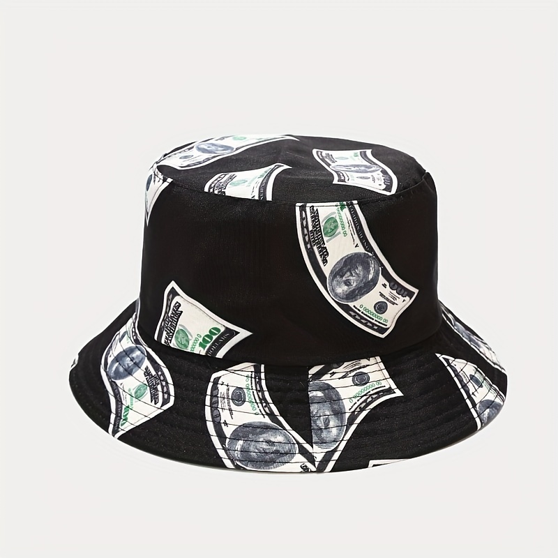 Buy Men & Women US Dollar Pattern Basin Hat for Street Trend Hip hop