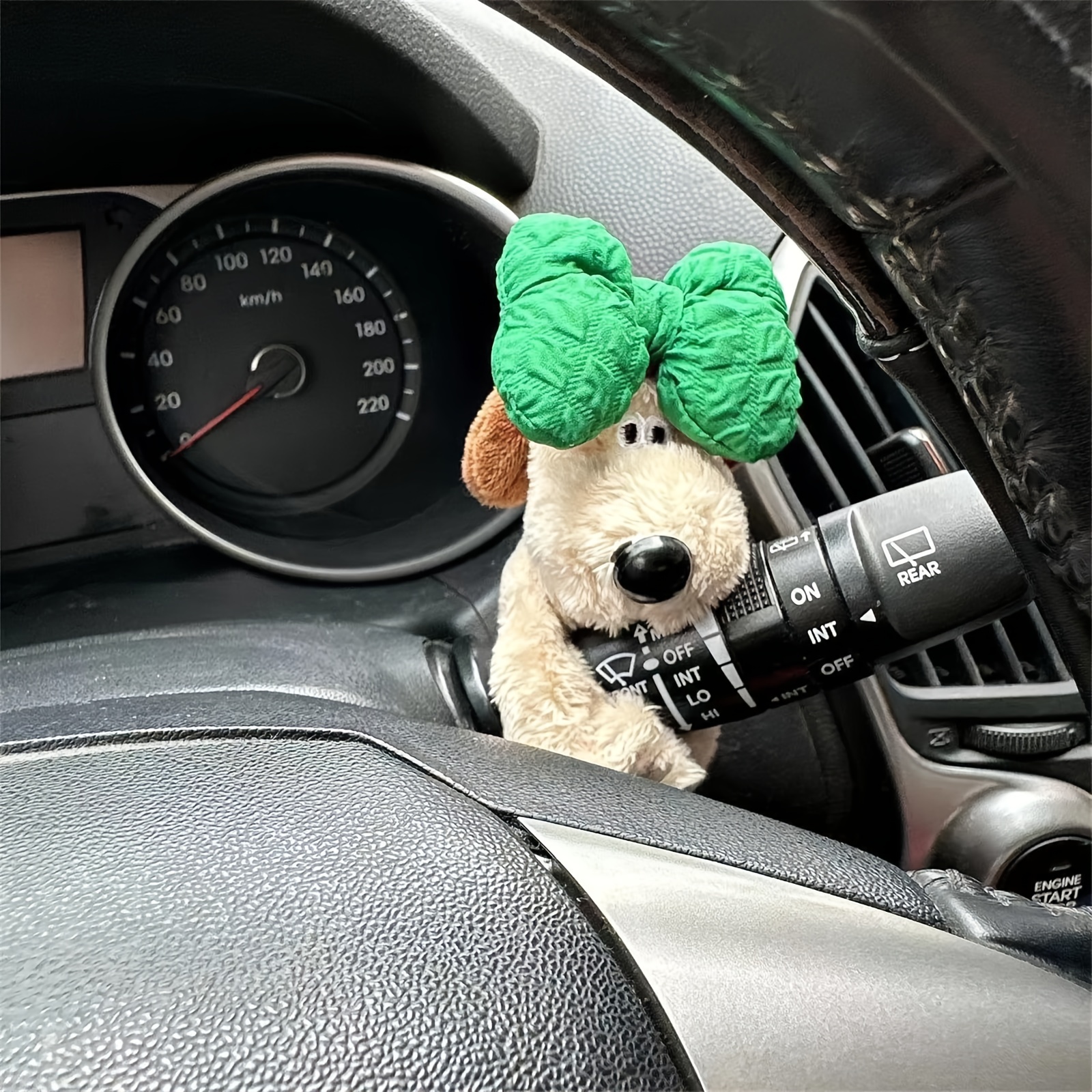 Car Decoration Dog,premium Cute Car Plush Doll Decorations For Wiper Shift  Hand Kr