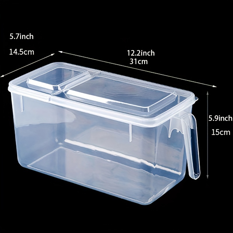 Fridge Organizers And Storage Box With Handle And Lid