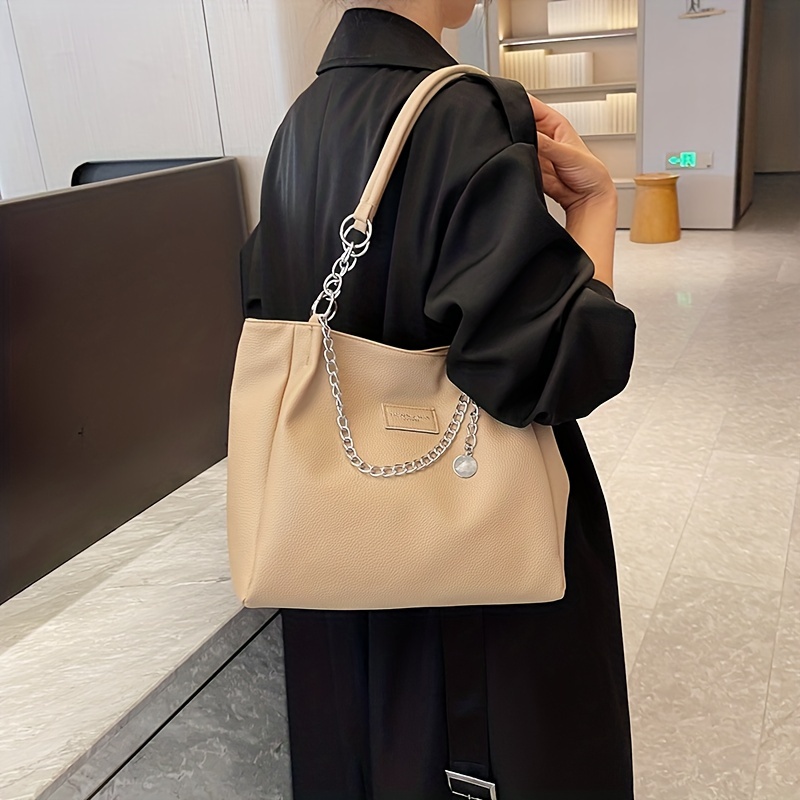 Minimalist Chain Shoulder Tote Bag