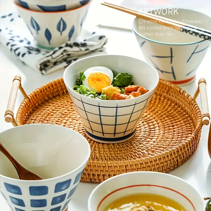 Cuencos Japoneses De 8 Pulgadas Para Sopa Ramen, Cuenco Grande Y
