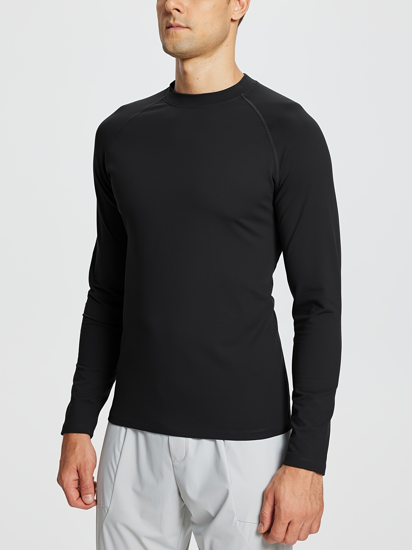 BALEAF Men's Long Sleeve Running Quick Dry Workout Shirts Athletic