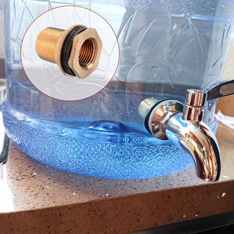 Girante Pompa Acqua CONNETTORE DI TRABOCCO Rubinetto/serbatoio Di Alta Qualitu00e0 Con Dado E Rondella EUR 8,60 Tappo Per Cisterna 1000 Litri - Foto 2