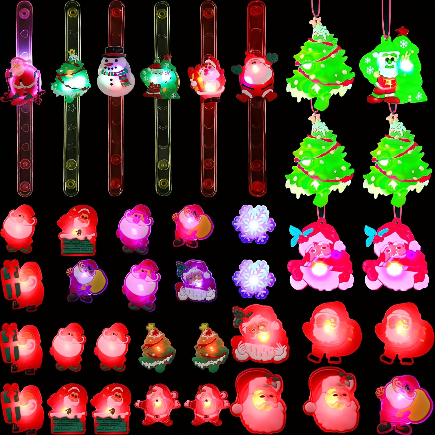 Christmas Party Gift Set Including 6pcs Light-up Christmas