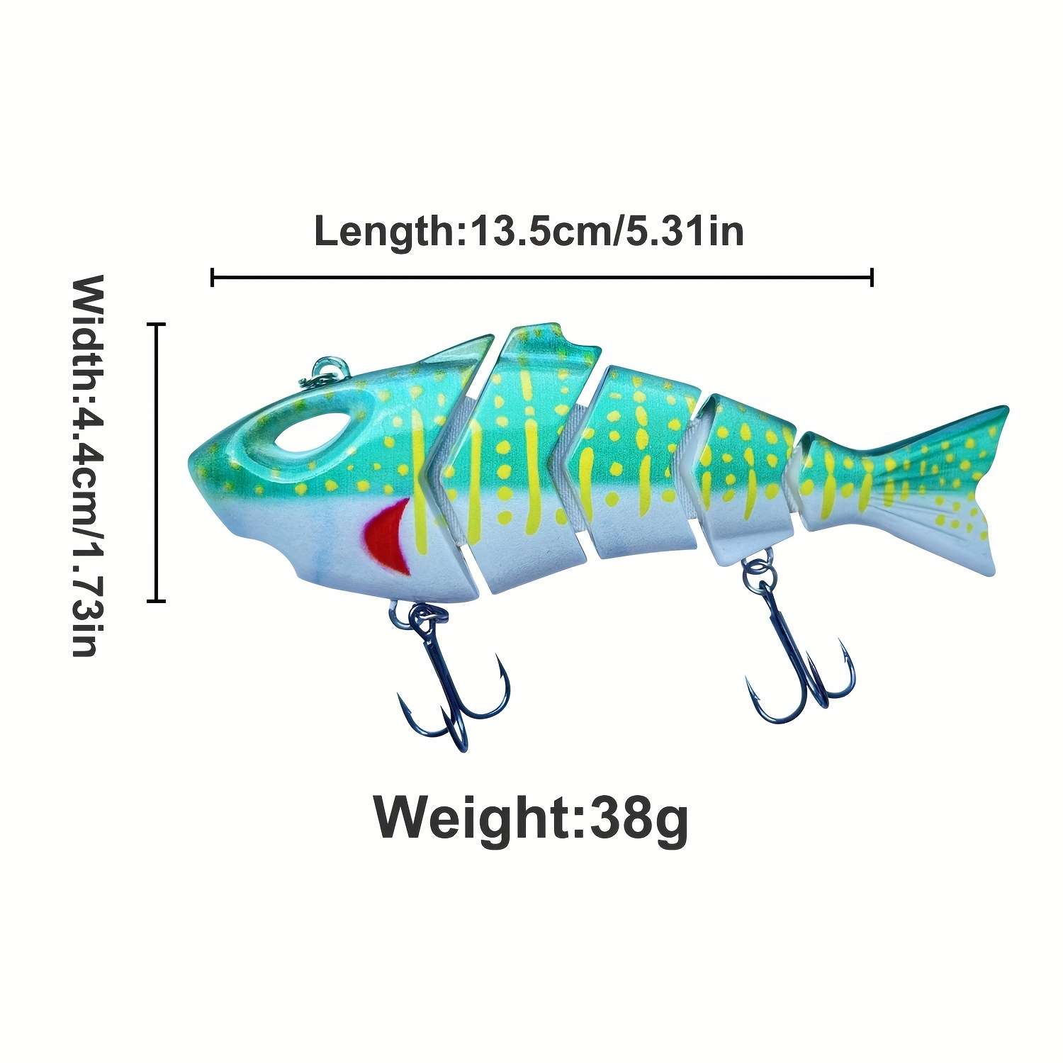 6.3inch Bionic Simulation Bass Fishing Lures Freshwater - Temu