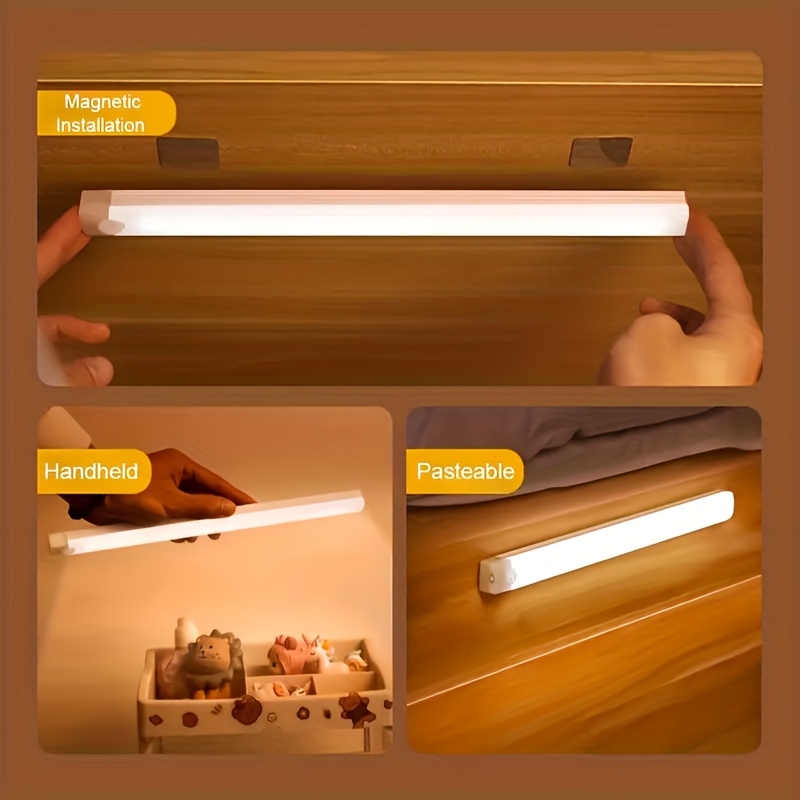 1 Pieza Luz Led Armario Sensor Movimiento Iluminación - Temu Spain