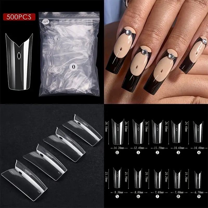 Soft Gel Nail Tips, Half Cover Clear Acrylic Nail Tips Pre-shaped False Nail  Tips With Hollow Heart Star Skull Design For Nail Extension Manicure Tools  For Nail Art Diy - Temu Australia