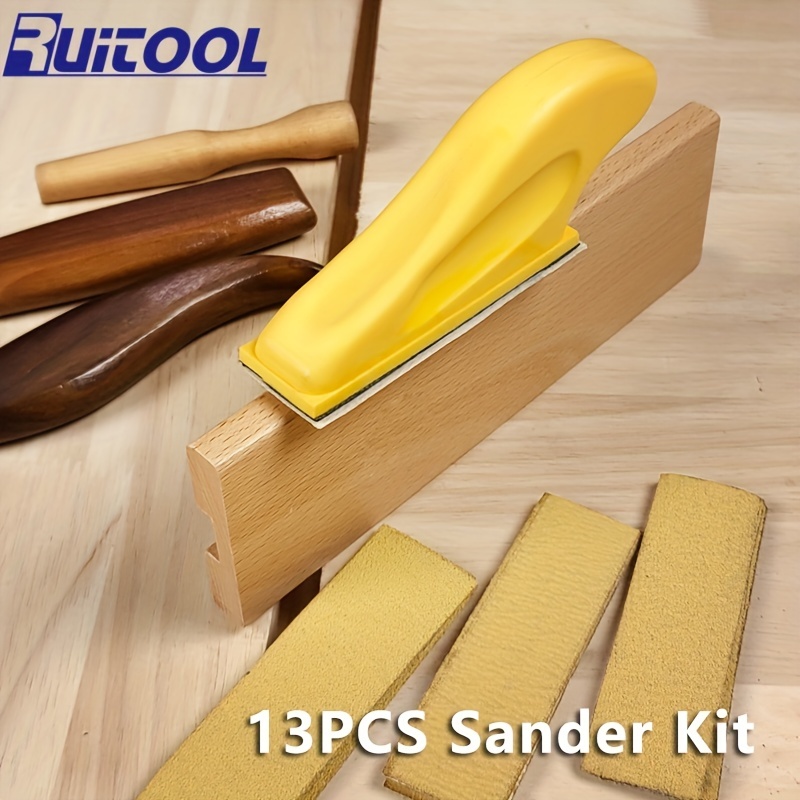 BLACK+DECKER Sanding Polishing Pad Kit 13 Piece Sandpaper Sander Foam Pads