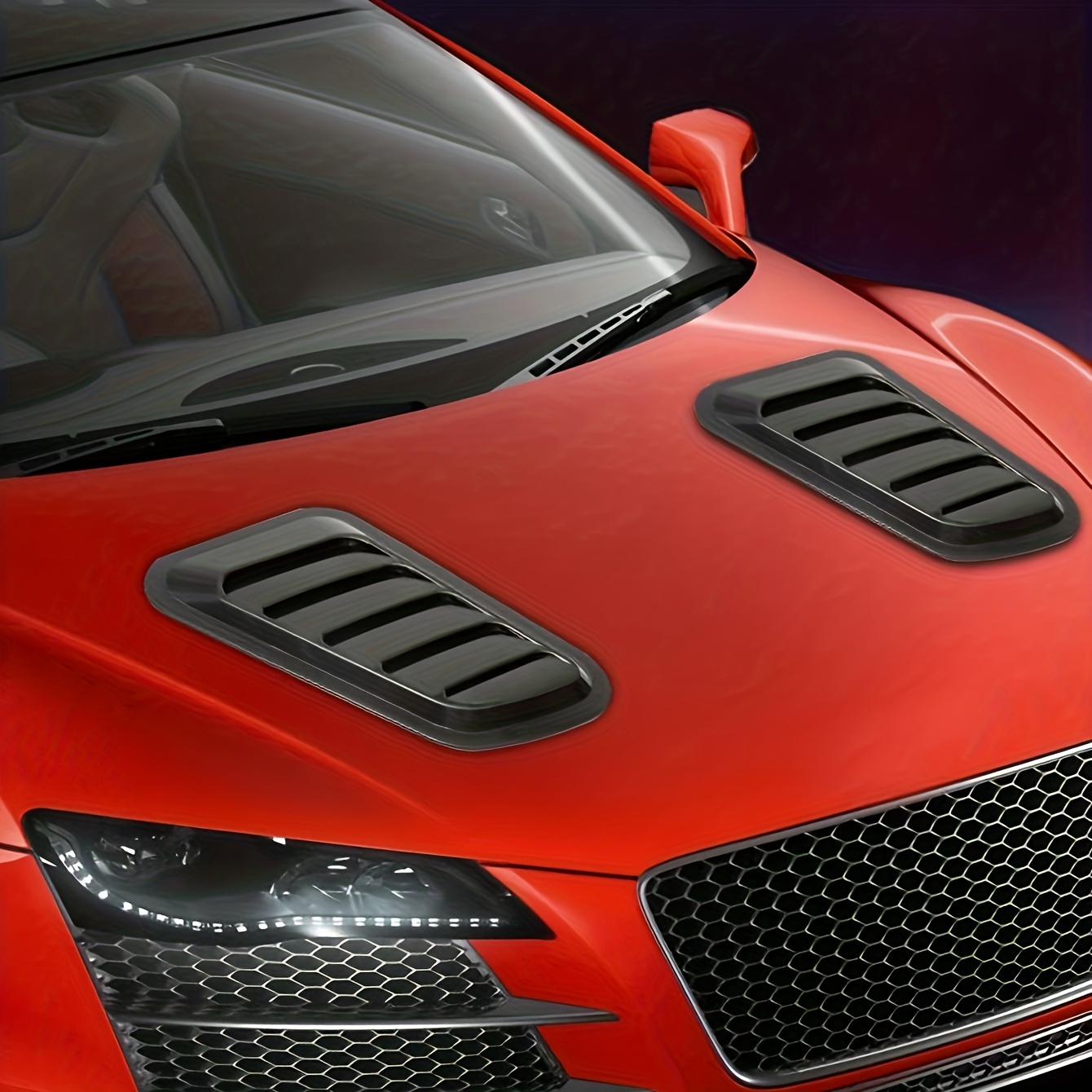Autocollant universel de simulation 3D pour capot de voiture et