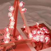 led cherry blossom flower shape lights, 1pc led cherry blossom flower shape lights string bedroom pink decorative lights string 1m with 10 lights details 7
