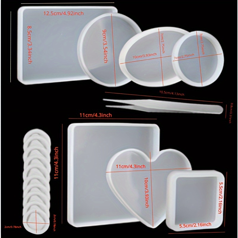 Resin Molds Silicone Kit Large Silicone Molds For Epoxy - Temu Philippines