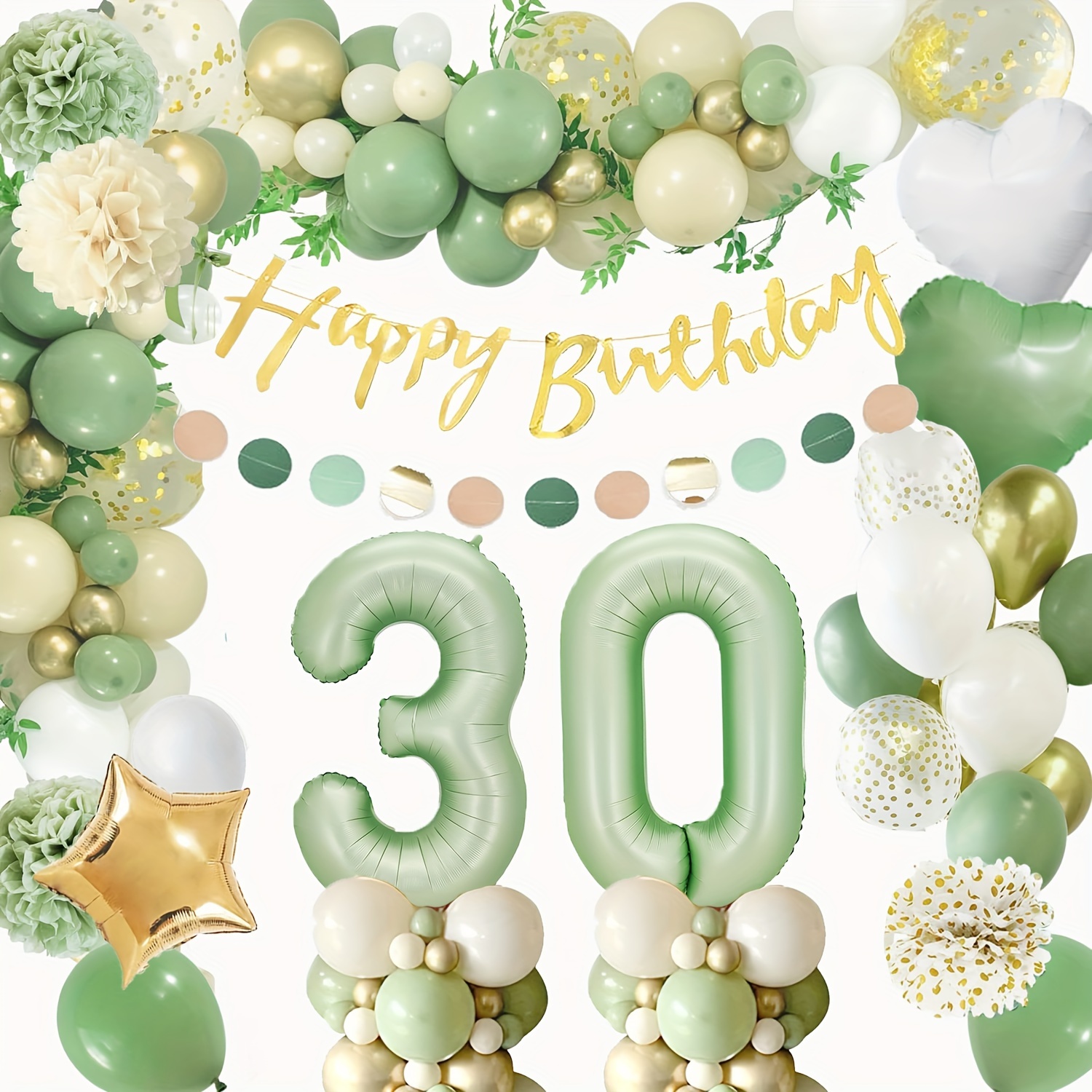  Globos gigantes de 42 pulgadas con el número 30, globos de  aluminio gigantes del número 30 para decoraciones de fiesta de cumpleaños  de 30 y evento de 30 aniversario (dorado) : Juguetes y Juegos