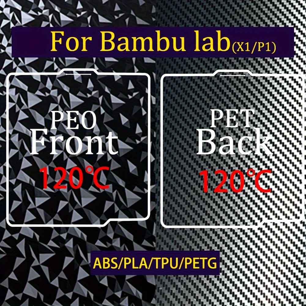 Bambu Lab X1/P1P Flexible Magnetische Doppelt Pulverbeschichtete PEI/P