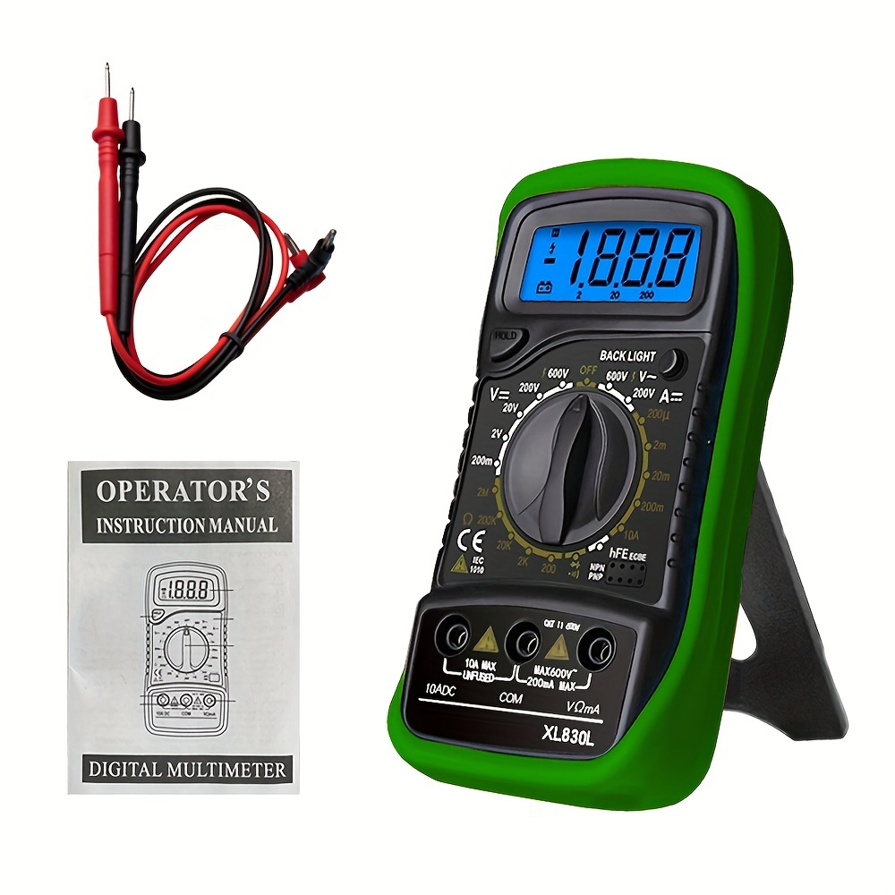 Portable Digital Multimeter With Backlight Ac/ Ammeter - Temu