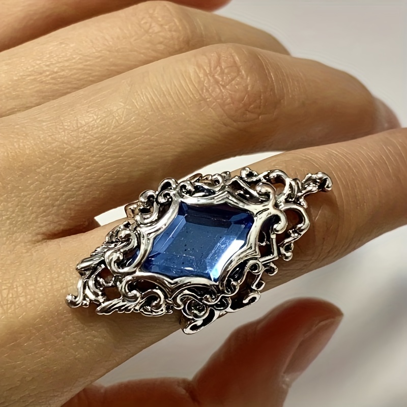 Men's Vintage Aquamarine Ring
