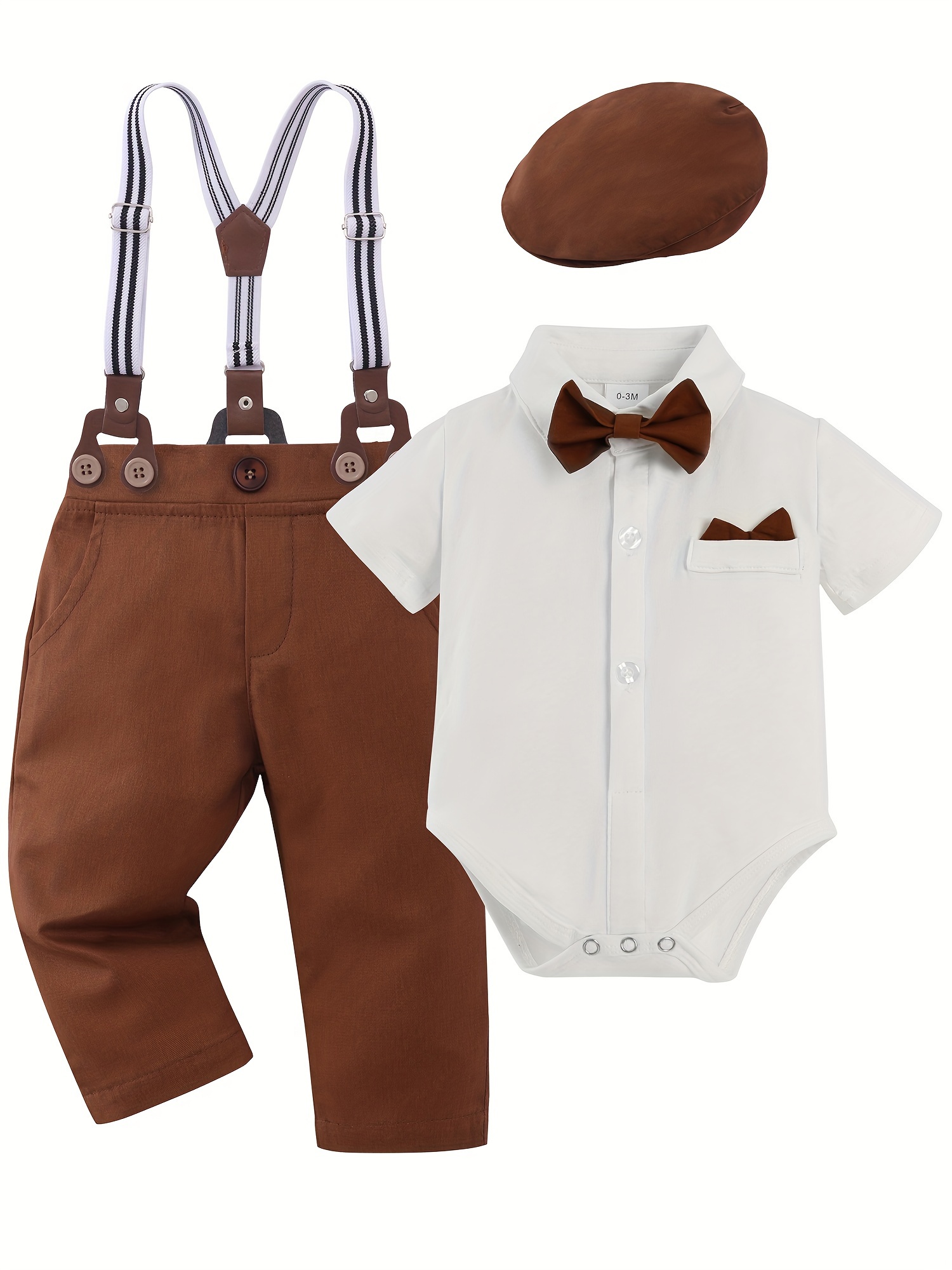 Baby boy dress pants best sale with suspenders