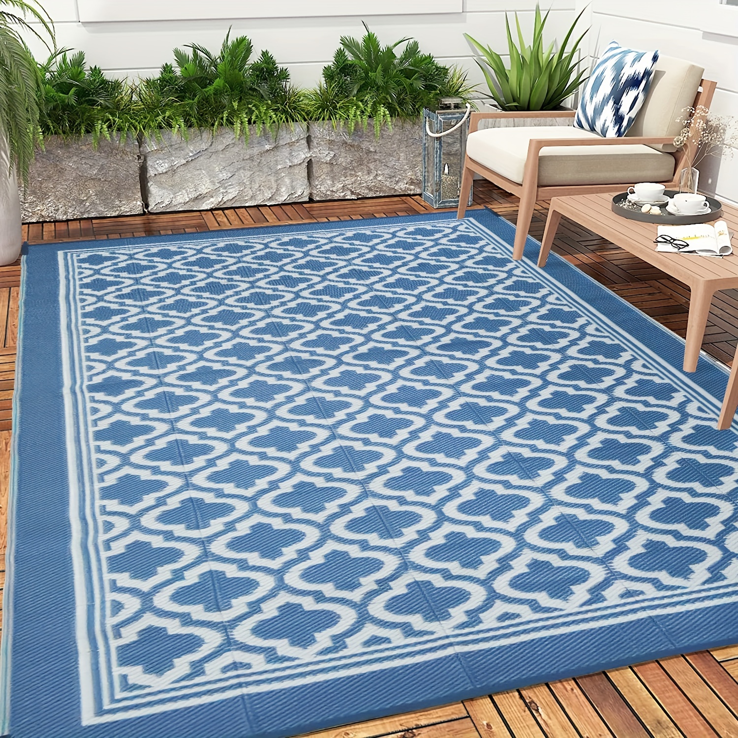 Non Slip Extra Large Outdoor Rugs Garden Patio Carpet Washable Back Door  Mats UK