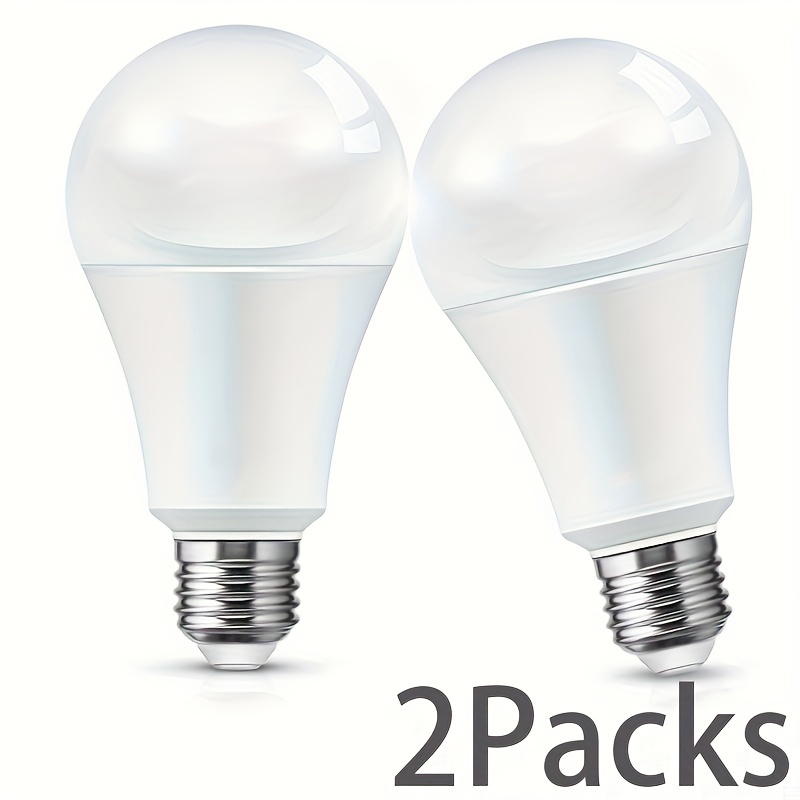 

2pcs E27 15w Led Bulbs Are Equivalent To 110w Incandescent Lamps, Cold White 6500k Warm White 3000k 1500 Lumen Ultra-bright Bulb Lamps Are Applicable To Living Room, Kitchen, Bedroom And Office