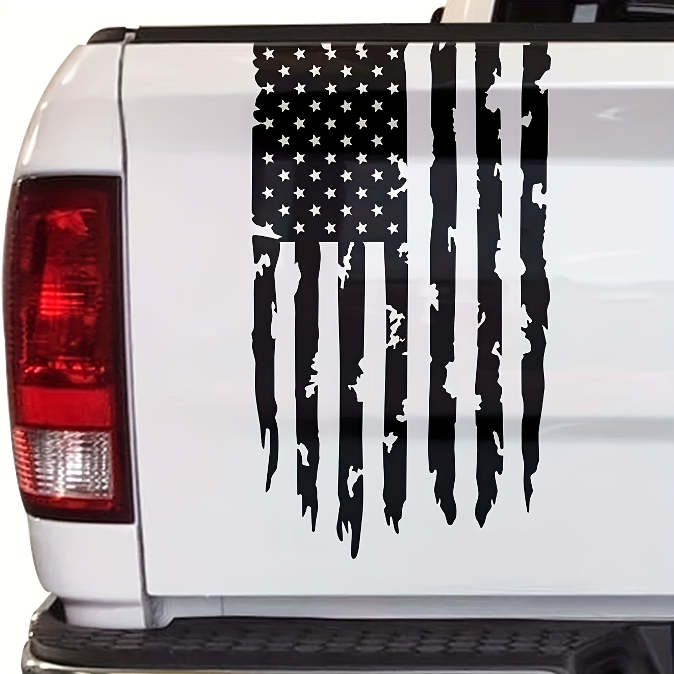 Truck Driver American USA Flag Patriotic Trucker' Sticker