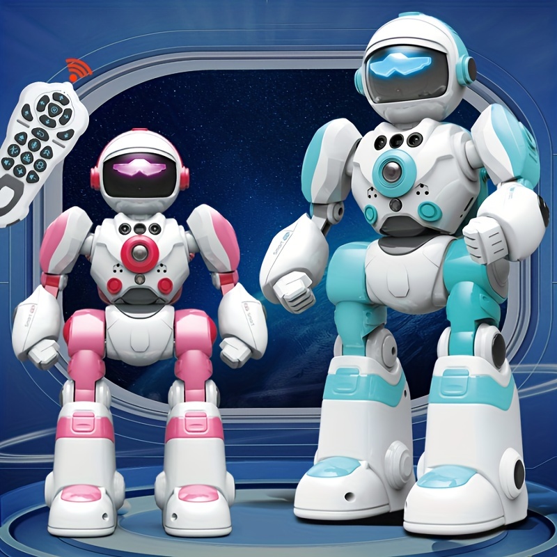 Jouet robot intelligent pour enfants, robots de télécommande programmables  avec gestes interactifs de mouvement de la main, jouets de robot rc de  danse rechargeables pour 3-12 ans