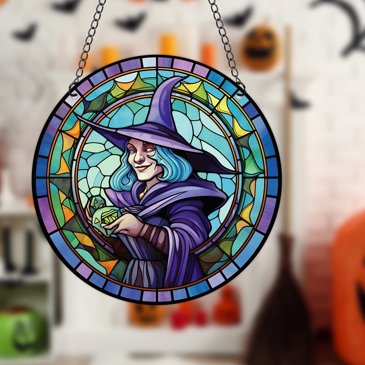 Magical Girl Decoration Stained Window Hangings,stained Glass