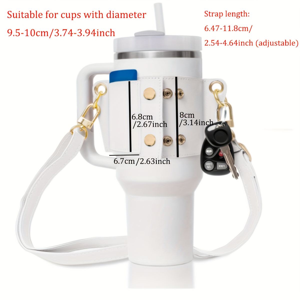 Cup Sleeve For Stanley Cup Outdoor Crossbody Portable Cup - Temu