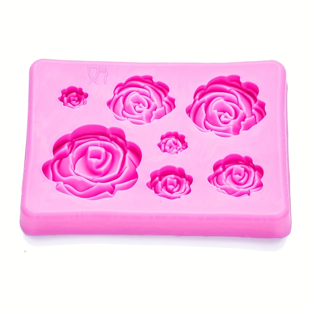 New Valentines Day Rose Flower Chocolate Bar Mold Cake Silicone Cookie  Cupcake Molds Soap Moulds DIY Rectangle Square Chocolate Mold From  Doorkitch, $4.46