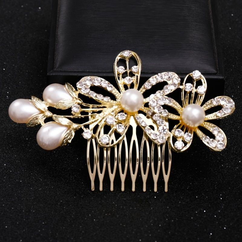 Faux Pearl Flower Hair Comb Hairpin For Women Bride Party Prom Hair Clip  Comb Pin Wedding Bridal Hair Accessories Jewelry Hairpin Clip Comb Gift -  Clothing, Shoes & Jewelry - Temu Canada