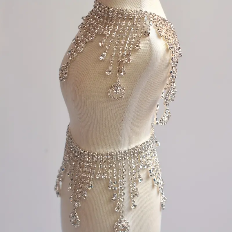 4 rows 16mm Wide crystal Rhinestone cup chain Glass Gold Flatback Sew On  Rhinestone Trim for Dress Belt Clothing Decoration
