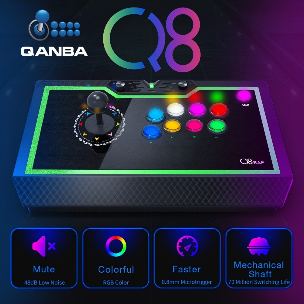Qanba Q8 Silent Arcade Joystick (fighting Stick) - Temu Philippines