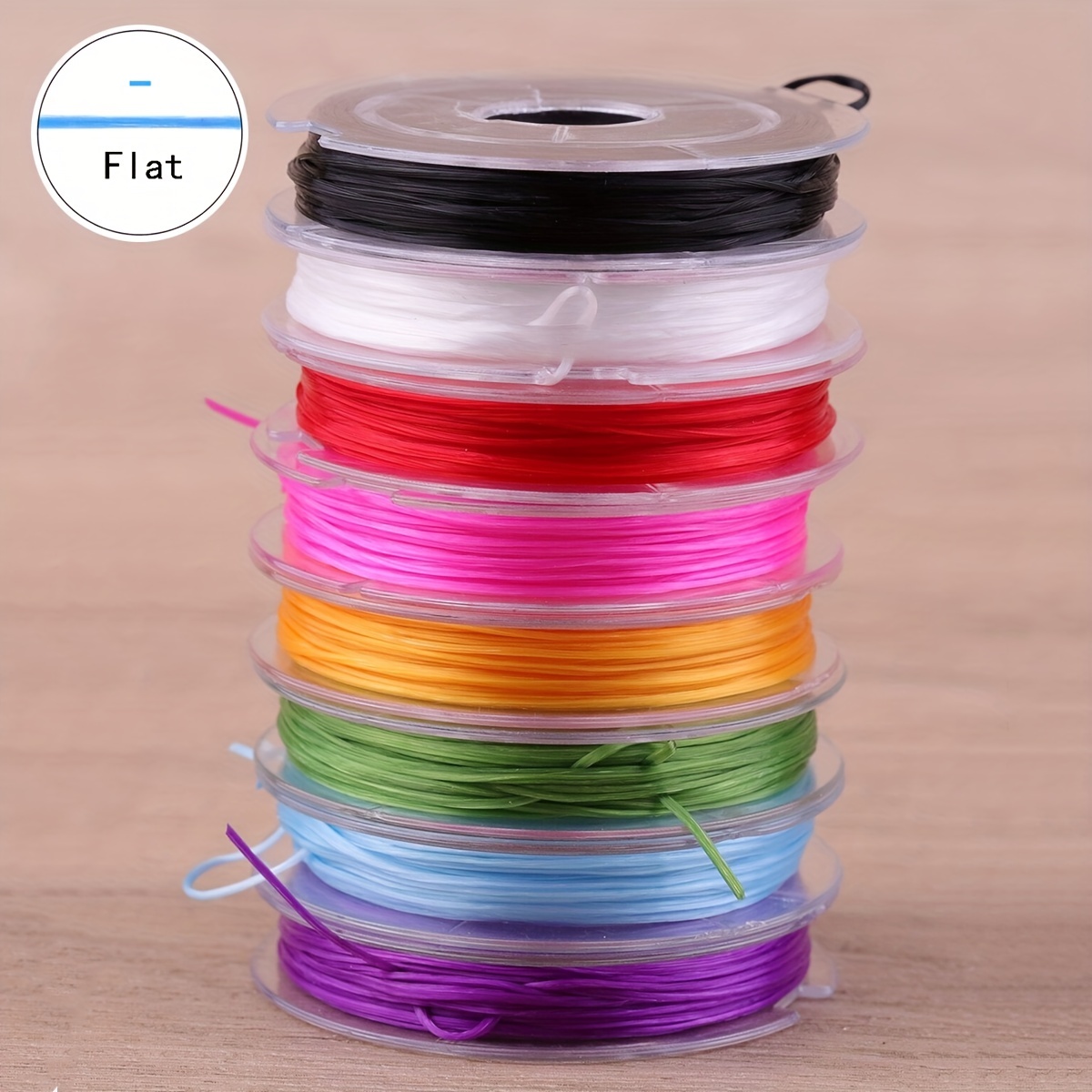 30 Rolls 0.8mm Elastic String For DIY Bracelets Necklace Beading Stretchy  Blue Red Clear Thread With Needle Scissors Jewelry Making Craft Supplies