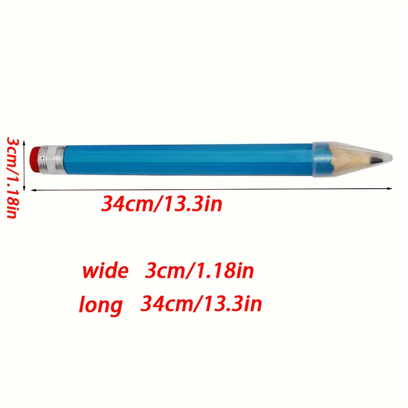 Pencil Giant Large Drawing Pencils Writingpainting Wooden Wood Bigstandard  Kids Jumbo Fat Blue Red Pencils Orange Green
