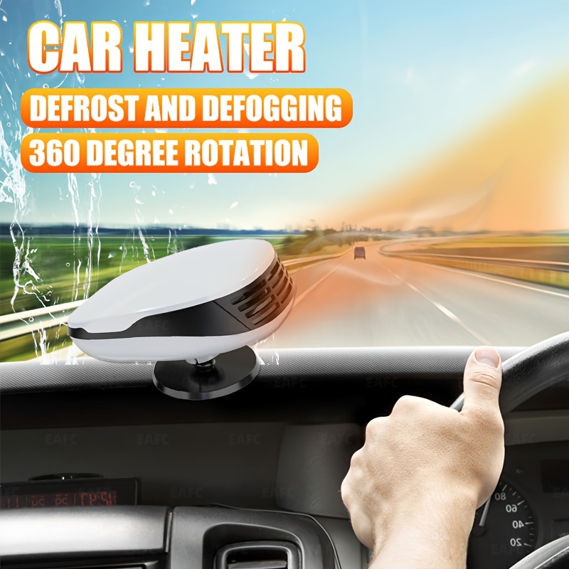 Chauffage portable pour pare-brise de voiture - 12 V - Mini ventilateur de  refroidissement - Dégivrage - Pour voiture