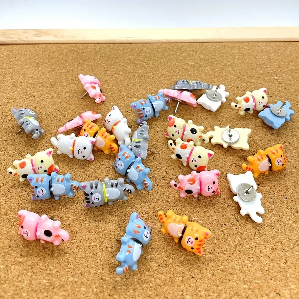 Cute Cat Push Pins Decorative Push Pins For Cork Board Cat - Temu