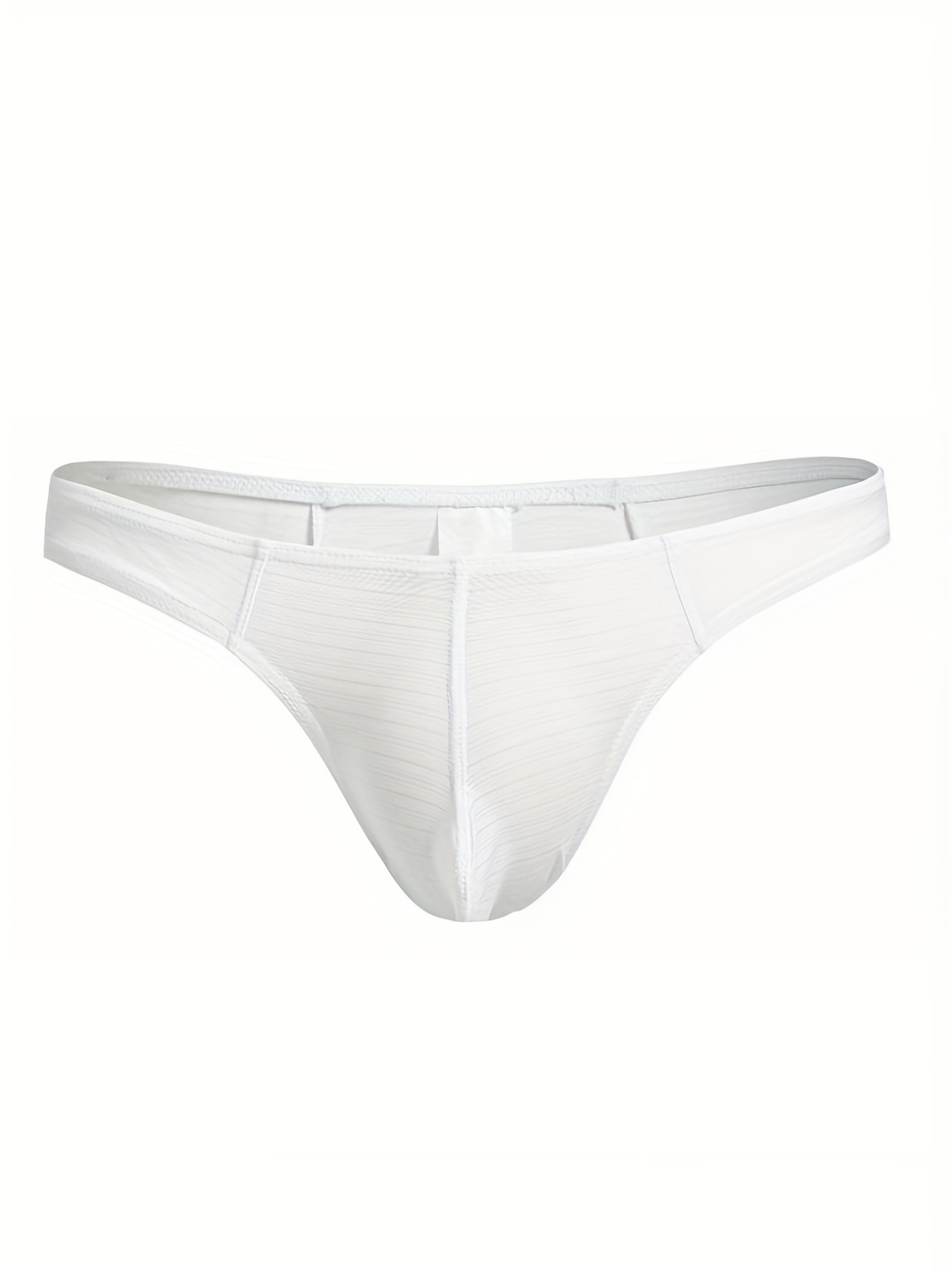 Men's Ice Silk Cool Thongs Underwear Thin Traceless - Temu