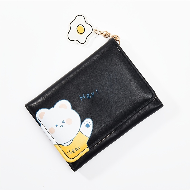 Cartoon Cute Small Wallet Mini Strawberry Bear Fox Coin Purse Pouch  Earphone Key Storage Bag - Temu