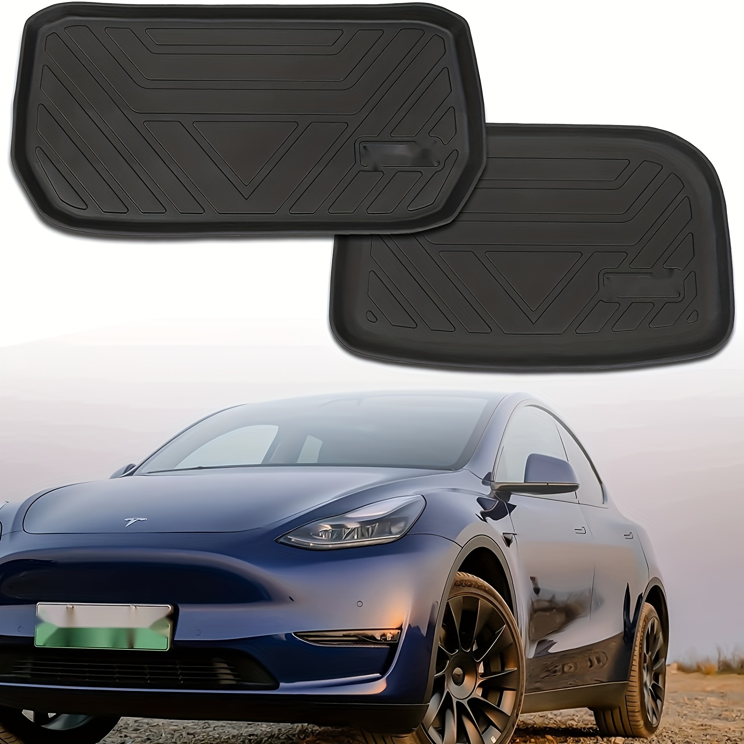 Tapis de coffre pour Tesla Model 3 antidérapant et toutes saisons