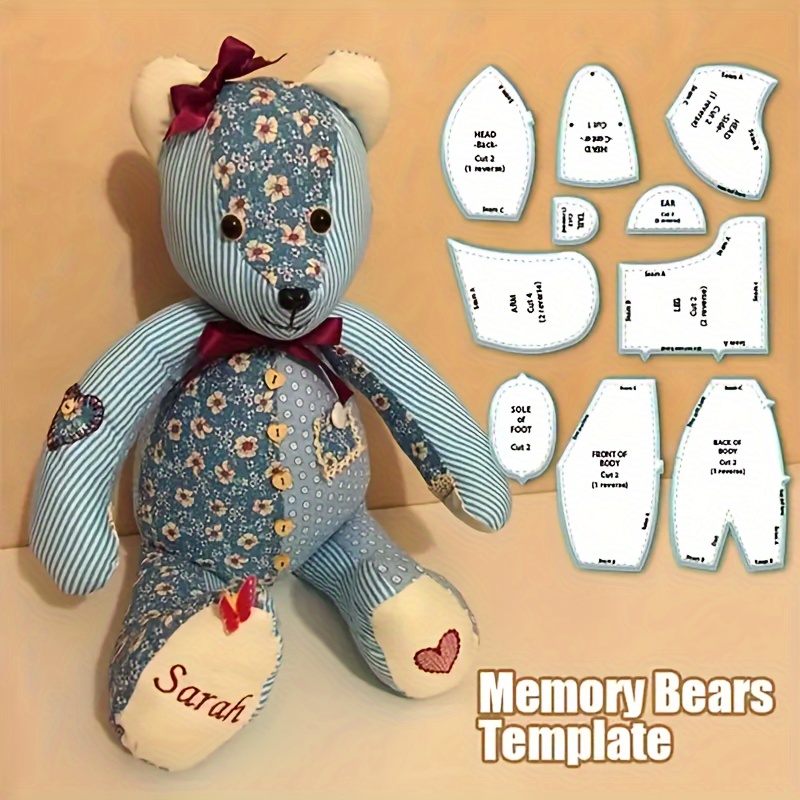 Memory Bear Template Ruler Set Diy Sewing Puppet Accessories - Temu