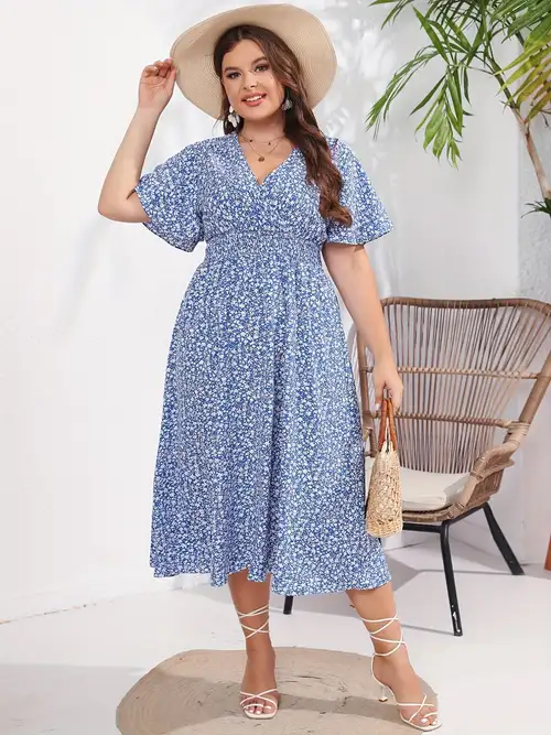 plus size summer dresses with sleeves