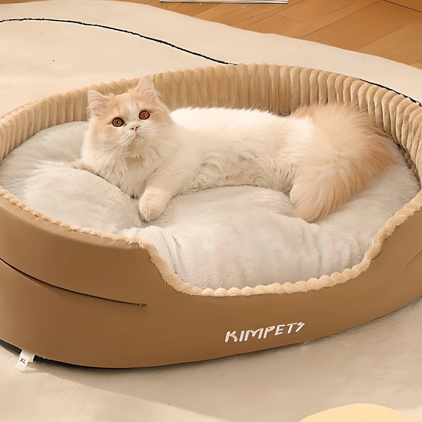 1個【厚手】ペットベッド 犬用ベッド 猫の巣 寝床 ふわふわ 暖かい