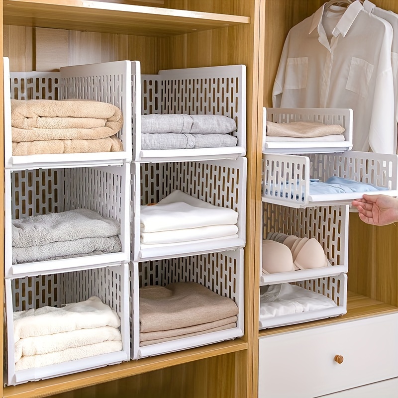 Closet Storage Shelf Layered Partitions Organizers of Cabinets and