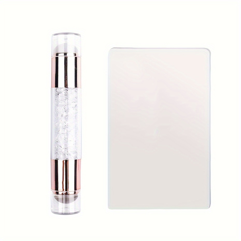 Nail Stamper, Double-ended Silicone Nail Art Stamper For French Manicure And Diy Nail Decor Printing - Manicure Tool
