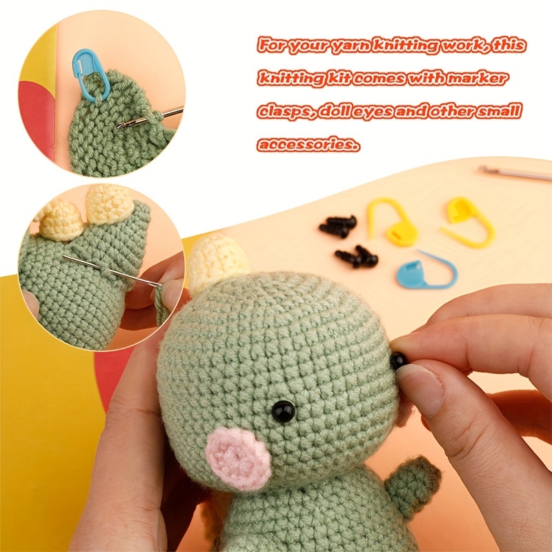 Beginners Crochet Kit, Cute Small Animals Kit for Beginers and