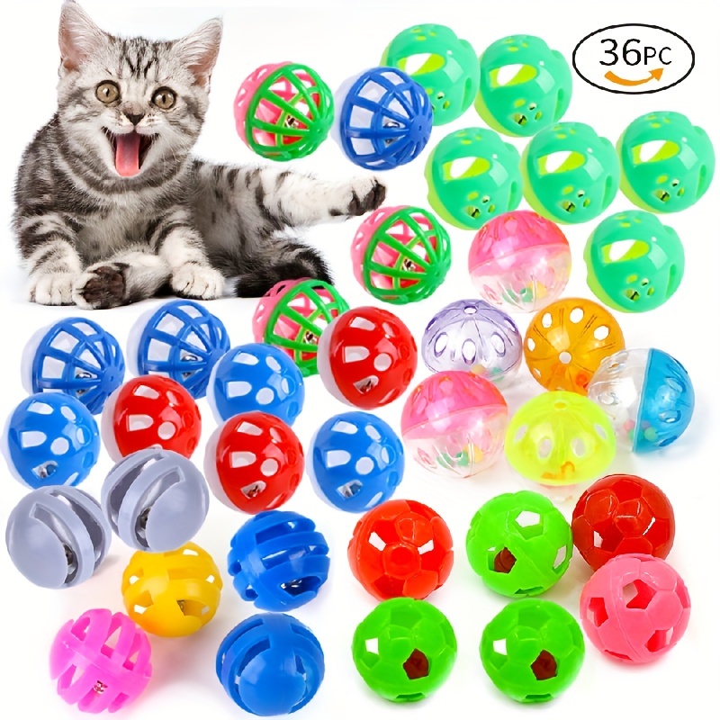 PETDURO Spinning Cat Toys for Kittens Toothbrush with Light Balls, Bel