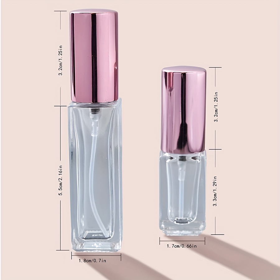 5ml 0.17 oz Glass Perfume Spray Bottle Fine Mist Atomizer Empty Mini Travel  Fragrance Applicator - Pack of 20(Clear)