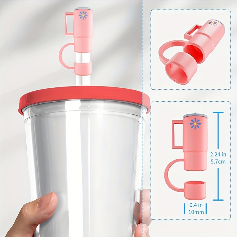 Cute Silicone Straw Stoppers For 30 Stanley Cup Soft Cup - Temu