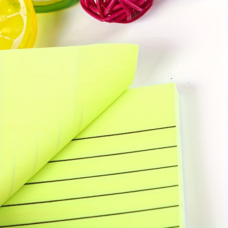 Sticky Notes bright Colors Self stick Pads Easy To Post For - Temu